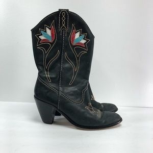 rampage black cowboy boots